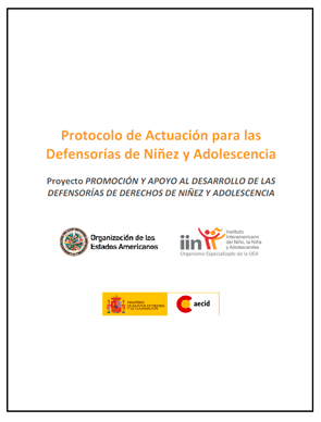 Protocolo de Actuación para las Defensorías de Niñez y Adolescencia